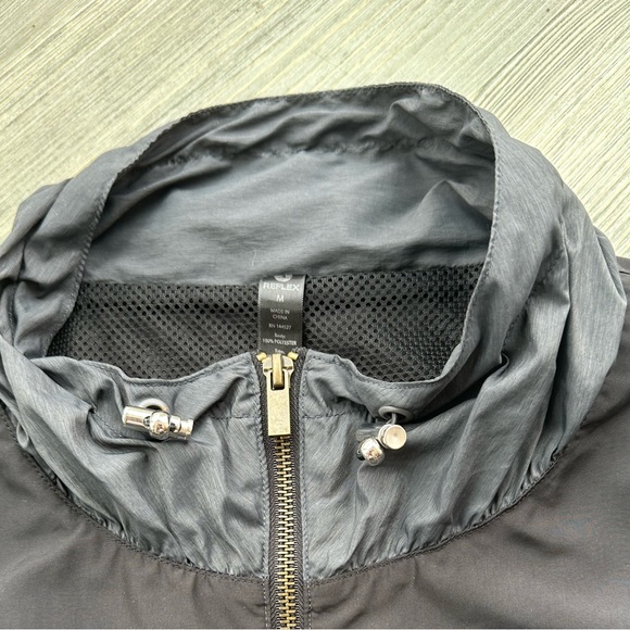 90 Degrees by Reflex Black and Gray Women’s Windbreaker Jacket  (medium) - Picture 2 of 12